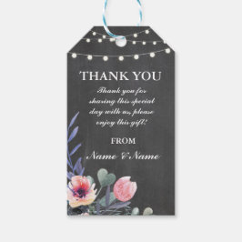 Etiqueta Para Presente Obrigado Tag Rustic Favor Tags Chalk Wedk