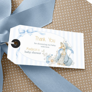 Etiqueta Para Presente Obrigado Vintage Silly Goose Pastel Baby Shower