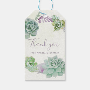 Etiqueta Para Presente Obrigados De Casamento Do Deserto De Aquarela Sucu