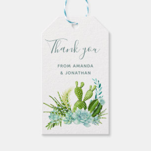Etiqueta Para Presente Obrigados De Casamento Do Deserto De Aquarela Sucu