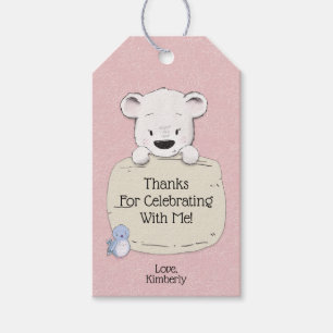 Etiqueta Para Presente Obrigados para celebrar com o Favor do Urso Comigo