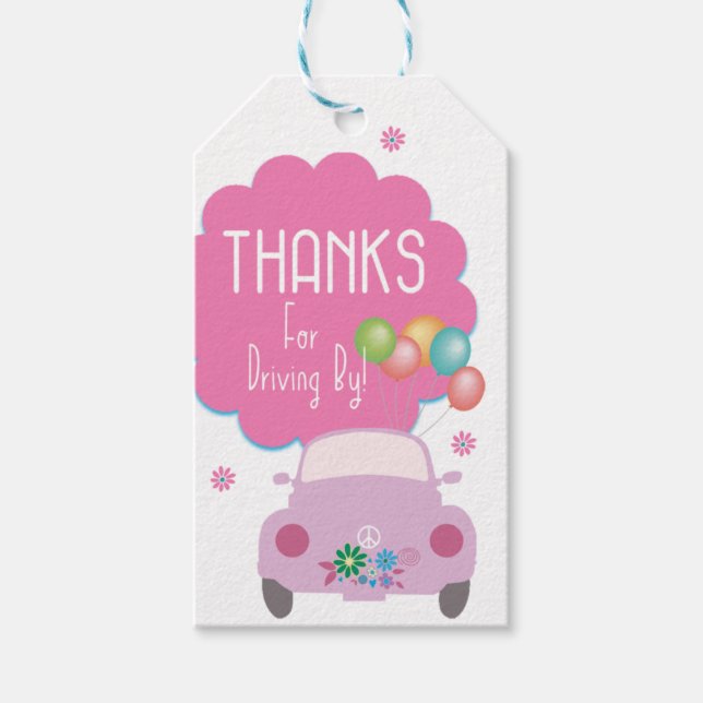 Etiqueta Para Presente Obrigados para conduzir por (Frente)