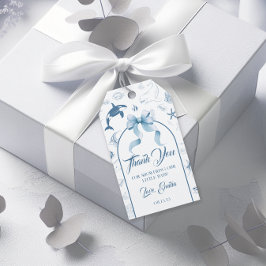 Etiqueta Para Presente Ocean Charm Obrigado Chá de fraldas