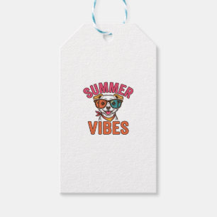 Etiqueta Para Presente Óculos de Sol de Cachorro Vibrações de Verão Camis
