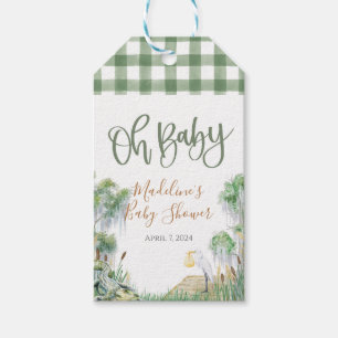 Etiqueta Para Presente Oh Baby Bayou Swamp Chá de fraldas