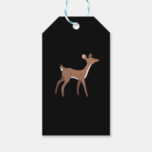 Etiqueta Para Presente Oh Deer Me Design Criativo Caprichoso (Frente)