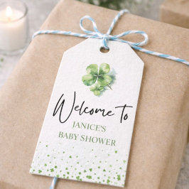 Etiqueta Para Presente Oh Girl St. Patrick's Day Baby Shower Green