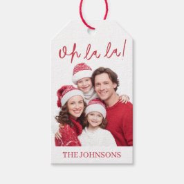 Etiqueta Para Presente Oh La La Personalized Family Photo Gift Tag