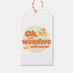 Etiqueta Para Presente Oh, Os Lugares Que Você Vai! "Que Maravilhas Vêm"