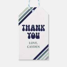 Olá, 5 Retro Stripes, aniversário