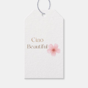 Etiqueta Para Presente Olá Bela, Manual de Presente Floral Elegante