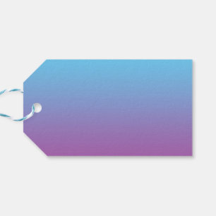 Etiqueta Para Presente Ombre azul & roxo