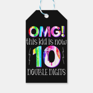 Etiqueta Para Presente OMG! Esta Criança Agora Tem 10 Dígitos Duplos De P