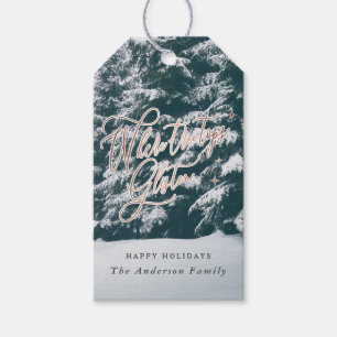 Etiqueta Para Presente Onde feriado do Natal do glisten das partes