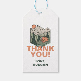Etiqueta Para Presente One Happy Camper First Birthday Thank You Gift Tag