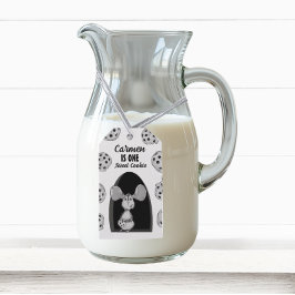 Etiqueta Para Presente One Sweet Cookie Mouse First Birthday