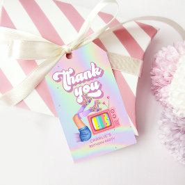 Etiqueta Para Presente Ontem, vamos Roll Diversão Retro Roller Skating Gi