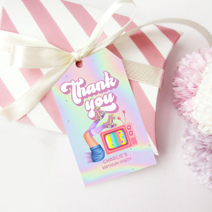 Etiqueta Para Presente Ontem, vamos Roll Diversão Retro Roller Skating Gi