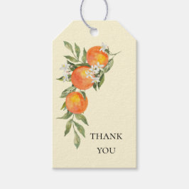 Etiqueta Para Presente Orange Themed Bridal Shower Favor Gift Tag
