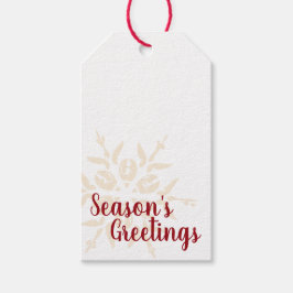 Etiqueta Para Presente Ornamento Minimalista