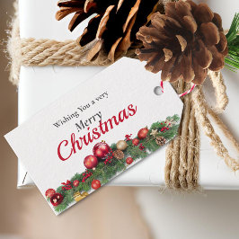 Etiqueta Para Presente Ornamentos De Brilho Moderno Para Férias De Natal