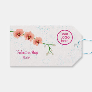Etiqueta Para Presente Orquídeas Flores Floristas