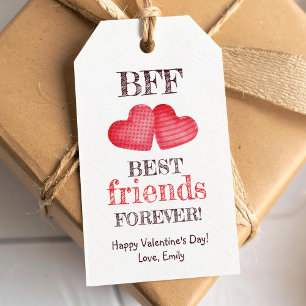 Etiqueta Para Presente Os melhores amigos para sempre Feliz dia de os nam