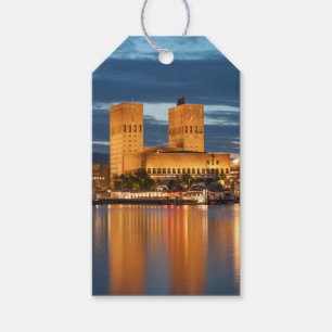 Etiqueta Para Presente Oslo City Hall Noruega
