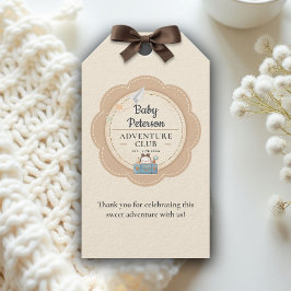 Etiqueta Para Presente Our Greatest Adventure Neutral Cute Baby Shower