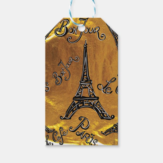 Etiqueta Para Presente Ouro (Frente)