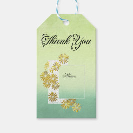 Etiqueta Para Presente Ouro Daisy Dream Elegance Romance Vintage Chic