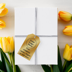 Etiqueta Para Presente Ouro de luxo metálico