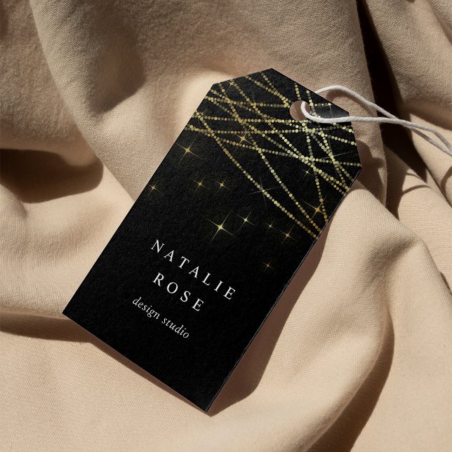 Etiqueta Para Presente Ouro Garland Business (Criador carregado)