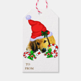 Etiqueta Para Presente Ouro Retriever Puppy Natal