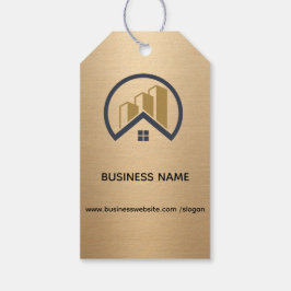 Etiqueta Para Presente Ouro Rosa | Imobiliário de Cor Vermelha