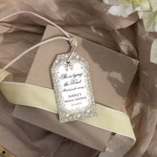 Etiqueta Para Presente Ouros e Pérolas Chá de panela Elegante