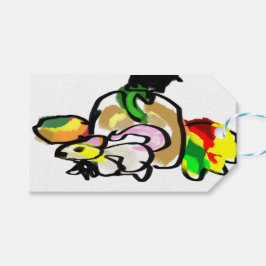 Etiqueta Para Presente outono do rato