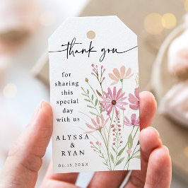 Etiqueta Para Presente Outono Flor de Outono Casamento Floral Nupcial