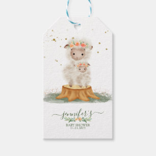 Etiqueta Para Presente Ovelha de Penugem da Floresta