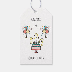 Etiqueta Para Presente På Grattis födelsedagen Happy Birthday