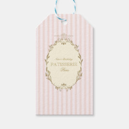 Etiqueta Para Presente Padaria Francesa Parisiense Vintage Rosa