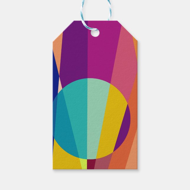 Etiqueta Para Presente padrão Bauhaus (Frente)