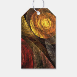 Etiqueta Para Presente Padrão de Abstrato de Arte Floral Moderna da Flor 