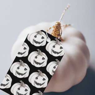 Etiqueta Para Presente Padrão de Bomba Spooky   Feliz Dia das Bruxas