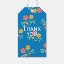 Padrão de Buquê Vintage Blue Daisy Agradecimento