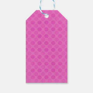 Etiqueta Para Presente Padrão de círculos cor-de-rosa com sombreado ret