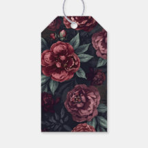 Padrão de Flores Mal-humoradas Aquarela Vermelho E