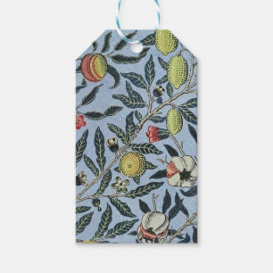 Etiqueta Para Presente Padrão de Frutas Romã Vintage de William Morris