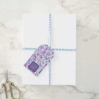 Etiqueta Para Presente Padrão de Ondas Estrela dos Sonhos Personalizado