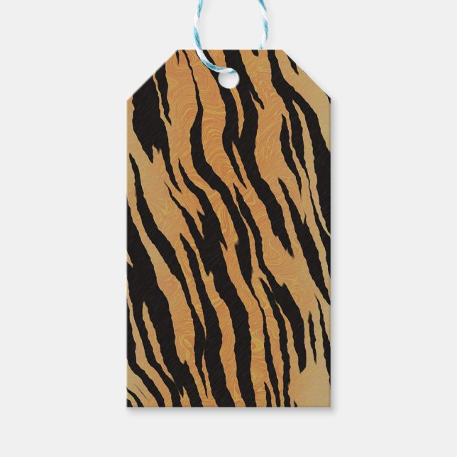 Etiqueta Para Presente Padrão do Tiger (Frente)